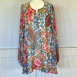 Show Me Your MuMu Floral Top Sz L